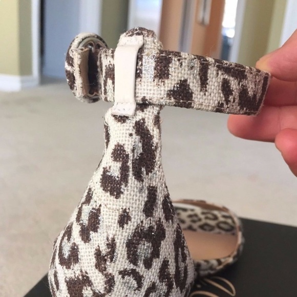 J Crew leopard print Laila wedges size 6.5 - Picture 7 of 8